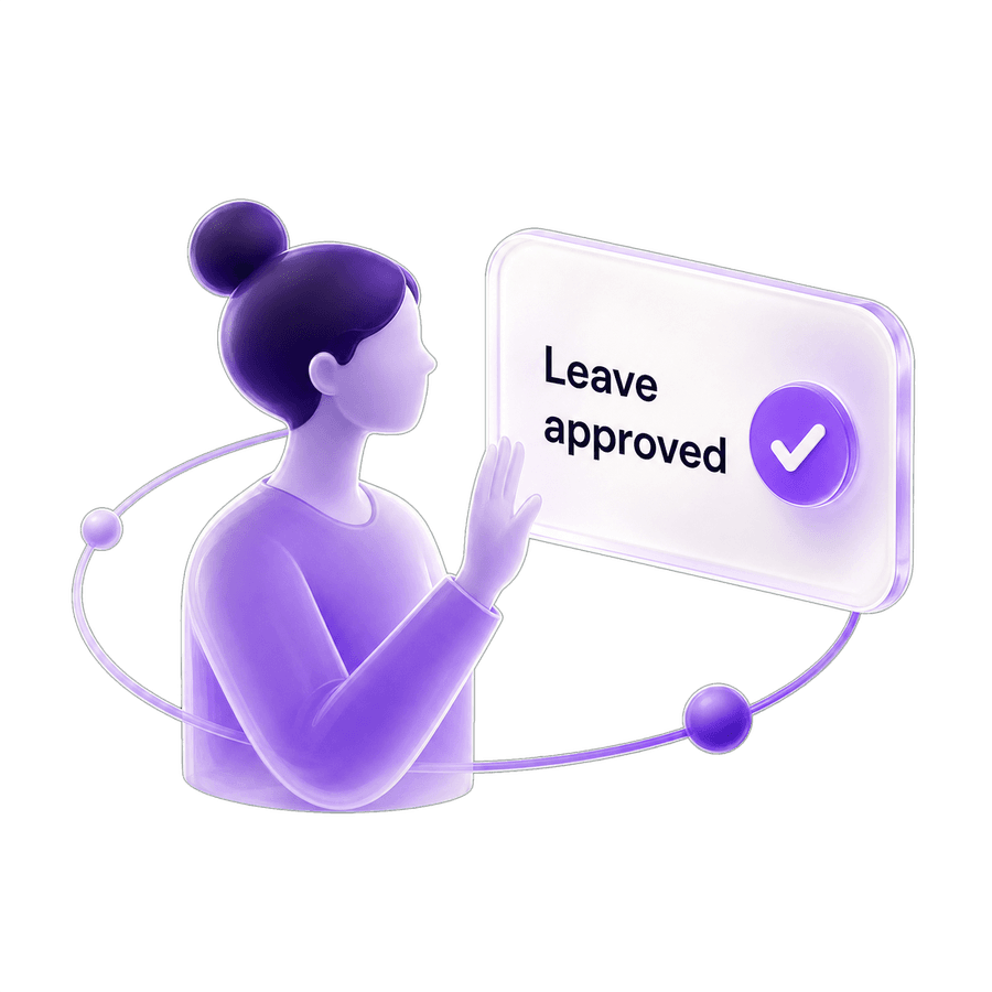A leave request approved in Lina HR